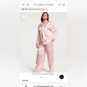 Victoria’s Secret Satin Long PJ Set
